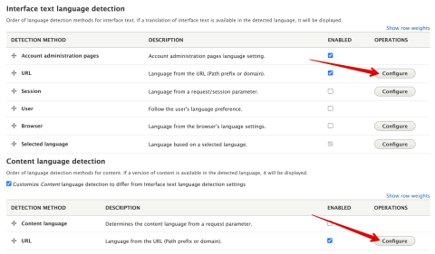 Drupal Detection and selection