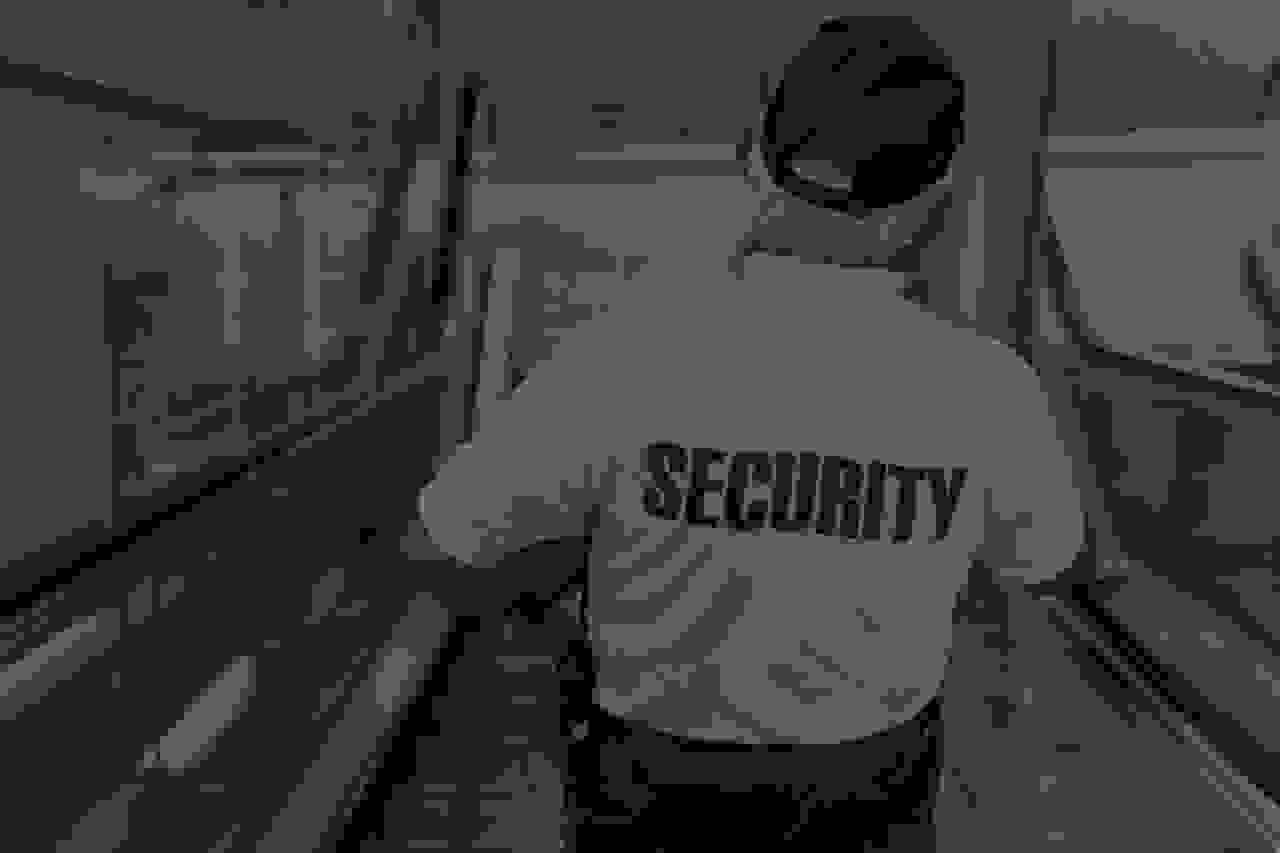 Guy with security polo