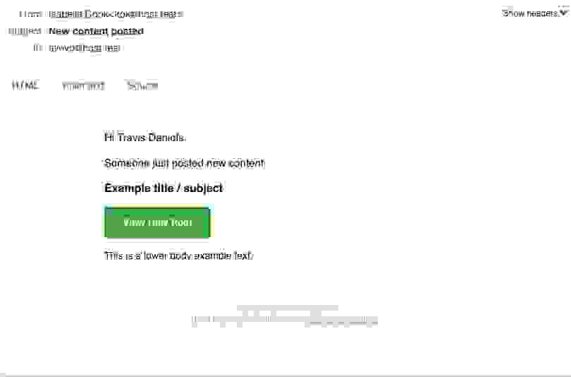 Drupal html mail example
