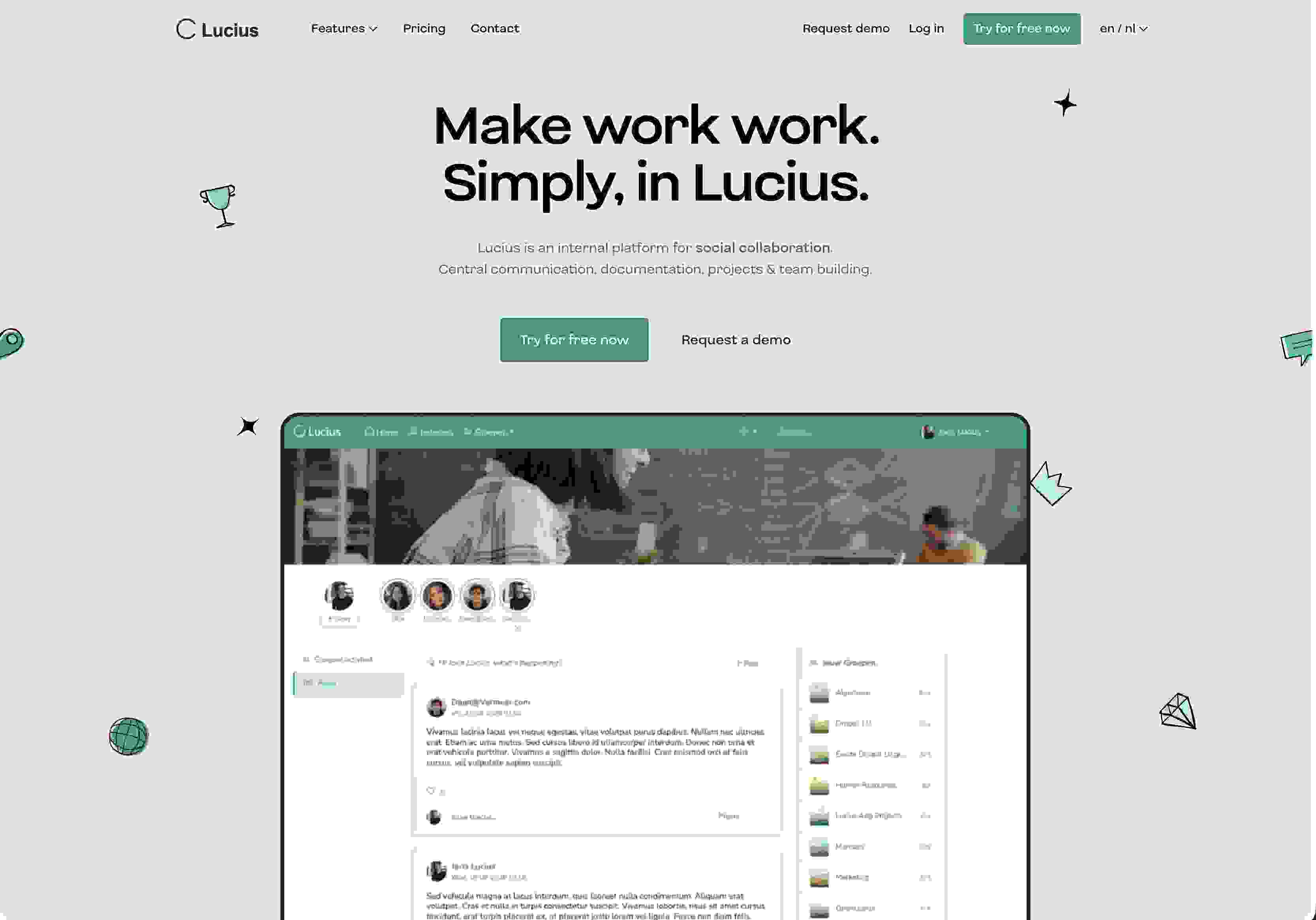 Screenshot OpenLucius-com