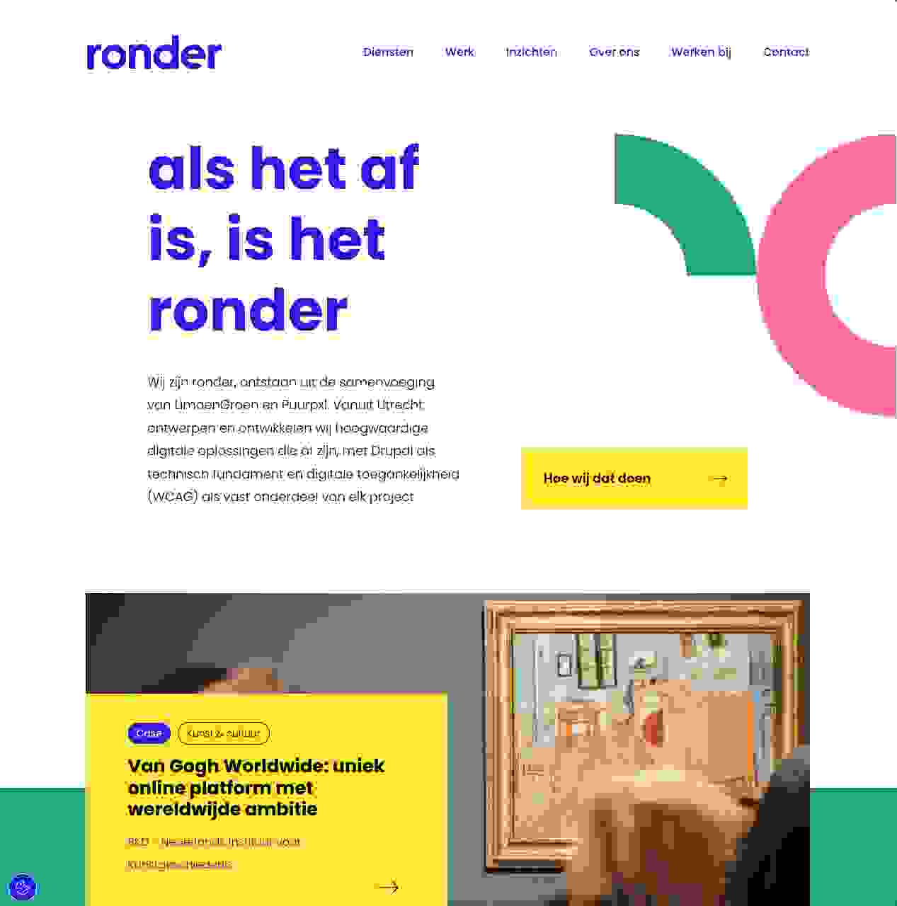 ronder digital homepage afbeelding